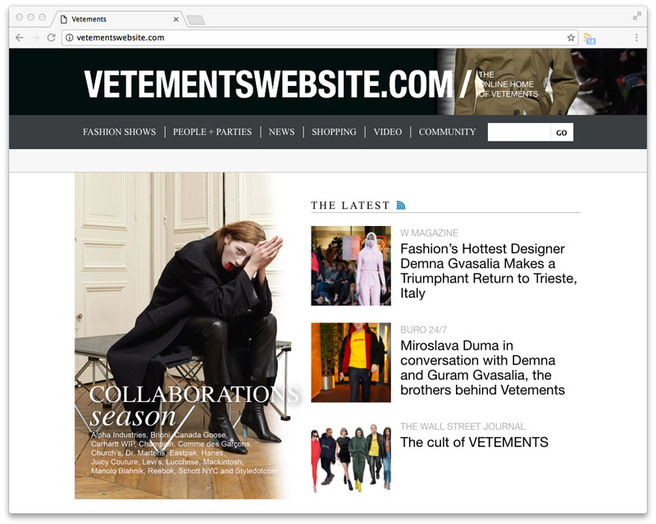 Vetements      Style.com,        